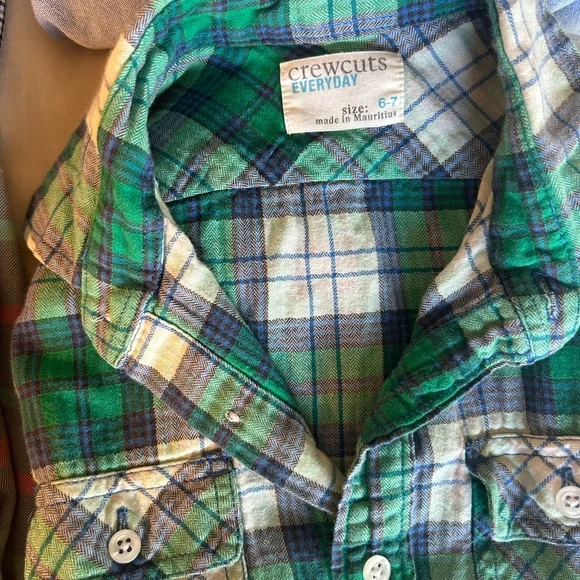 Lot of 4 Size 6-7 Crewcut button down shirts